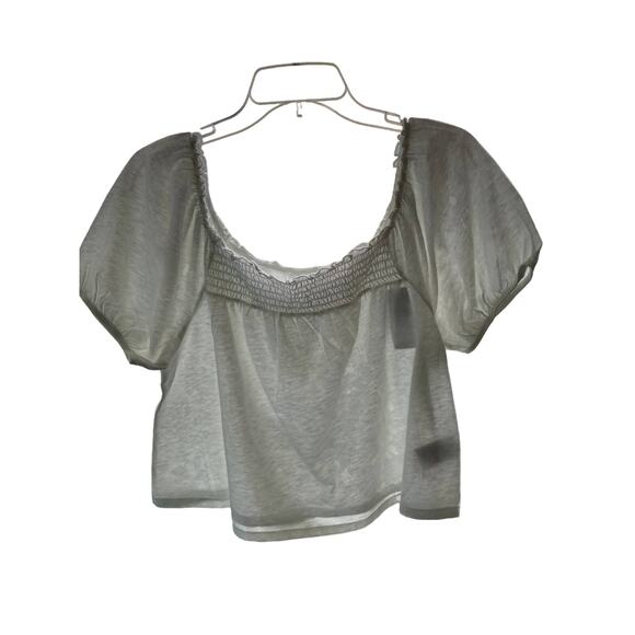 American Eagle Outfitters Tops - NWT American Eagle Outfitters White Crop Top shirt Size M